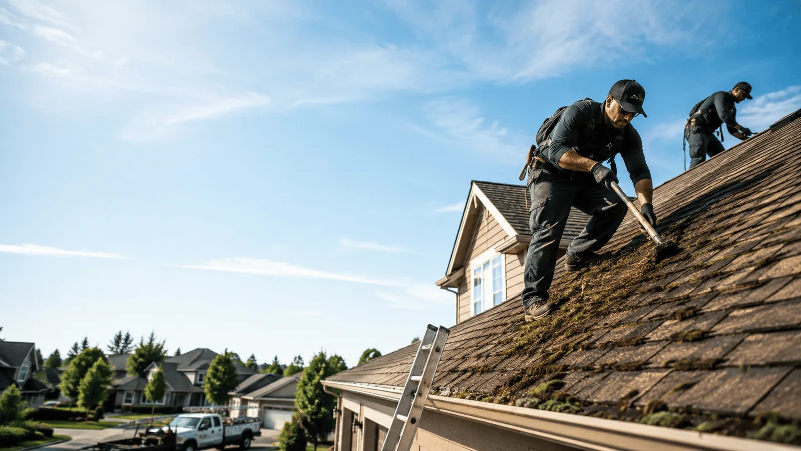 Roof Moss Removal in Moran, MI near me